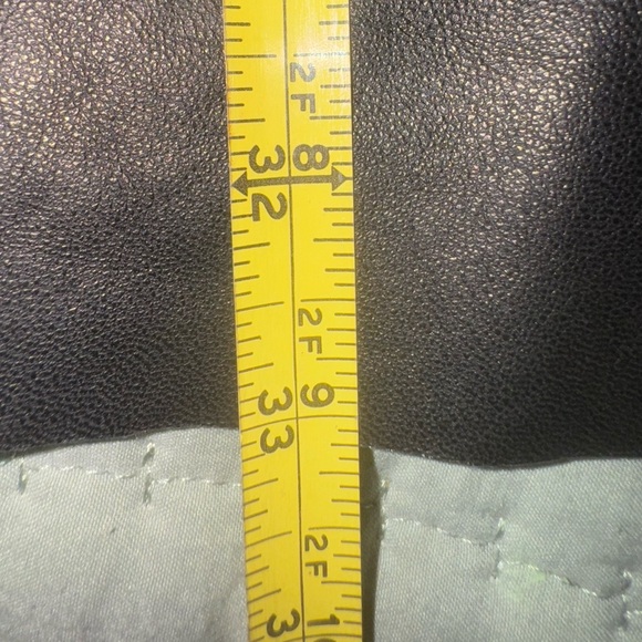 Parker Black & White Geometric Fit & Flare Dress with Leather Trim – Size XS - Picture 6 of 13